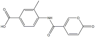  3-methyl-4-{[(2-oxo-2H-pyran-5-yl)carbonyl]amino}benzoic acid