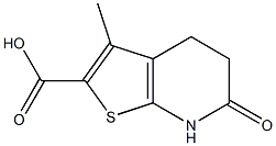 3-methyl-6-oxo-4H,5H,6H,7H-thieno[2,3-b]pyridine-2-carboxylic acid 化学構造式