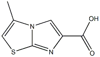 3-methylimidazo[2,1-b][1,3]thiazole-6-carboxylic acid,,结构式