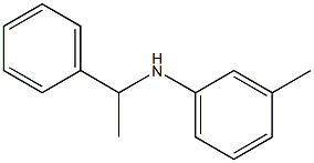 3-methyl-N-(1-phenylethyl)aniline,,结构式