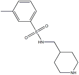 3-methyl-N-(piperidin-4-ylmethyl)benzene-1-sulfonamide