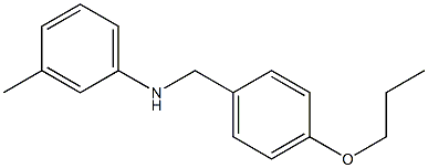 3-methyl-N-[(4-propoxyphenyl)methyl]aniline 结构式