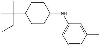 3-methyl-N-[4-(2-methylbutan-2-yl)cyclohexyl]aniline|