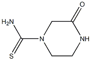 3-oxopiperazine-1-carbothioamide Structure