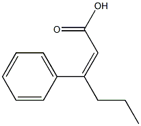3-phenylhex-2-enoic acid Structure