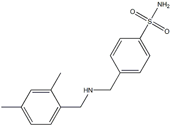 4-({[(2,4-dimethylphenyl)methyl]amino}methyl)benzene-1-sulfonamide,,结构式