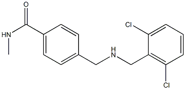 4-({[(2,6-dichlorophenyl)methyl]amino}methyl)-N-methylbenzamide 化学構造式