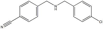 4-({[(4-chlorophenyl)methyl]amino}methyl)benzonitrile 化学構造式