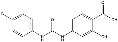 4-({[(4-fluorophenyl)amino]carbonyl}amino)-2-hydroxybenzoic acid