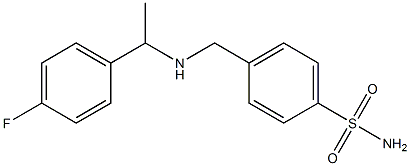 4-({[1-(4-fluorophenyl)ethyl]amino}methyl)benzene-1-sulfonamide Struktur