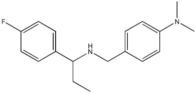 4-({[1-(4-fluorophenyl)propyl]amino}methyl)-N,N-dimethylaniline Struktur