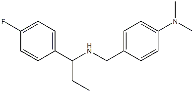 4-({[1-(4-fluorophenyl)propyl]amino}methyl)-N,N-dimethylaniline 结构式