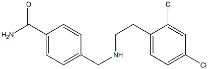4-({[2-(2,4-dichlorophenyl)ethyl]amino}methyl)benzamide 结构式