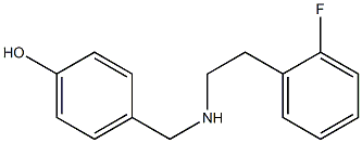 4-({[2-(2-fluorophenyl)ethyl]amino}methyl)phenol Struktur