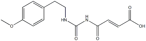 4-({[2-(4-methoxyphenyl)ethyl]carbamoyl}amino)-4-oxobut-2-enoic acid Structure