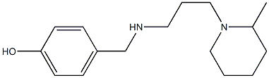 4-({[3-(2-methylpiperidin-1-yl)propyl]amino}methyl)phenol 结构式