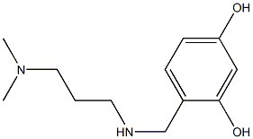 4-({[3-(dimethylamino)propyl]amino}methyl)benzene-1,3-diol Structure
