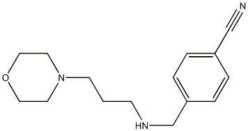 4-({[3-(morpholin-4-yl)propyl]amino}methyl)benzonitrile 结构式