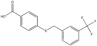  4-({[3-(trifluoromethyl)phenyl]methyl}sulfanyl)benzoic acid