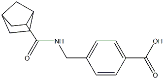 4-({bicyclo[2.2.1]heptan-2-ylformamido}methyl)benzoic acid Structure