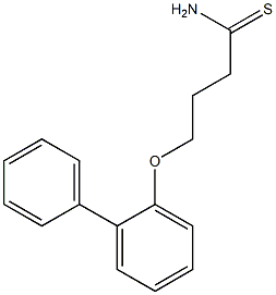 4-(1,1'-biphenyl-2-yloxy)butanethioamide 结构式