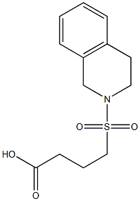 4-(1,2,3,4-tetrahydroisoquinoline-2-sulfonyl)butanoic acid Struktur