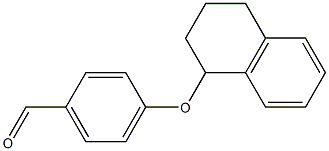 4-(1,2,3,4-tetrahydronaphthalen-1-yloxy)benzaldehyde 化学構造式