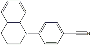 1-(4-シアノフェニル)-1,2,3,4-テトラヒドロキノリン 化学構造式