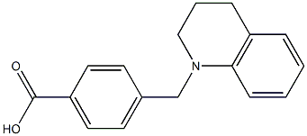 4-(1,2,3,4-tetrahydroquinolin-1-ylmethyl)benzoic acid Struktur