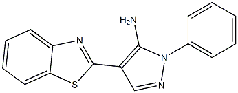 4-(1,3-benzothiazol-2-yl)-1-phenyl-1H-pyrazol-5-amine Structure