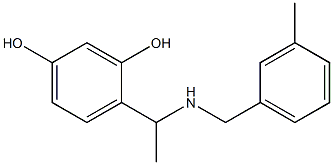 4-(1-{[(3-methylphenyl)methyl]amino}ethyl)benzene-1,3-diol Structure