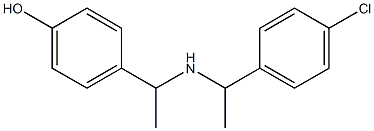  4-(1-{[1-(4-chlorophenyl)ethyl]amino}ethyl)phenol