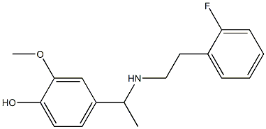 4-(1-{[2-(2-fluorophenyl)ethyl]amino}ethyl)-2-methoxyphenol