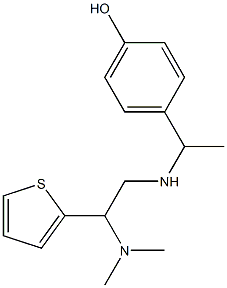 4-(1-{[2-(dimethylamino)-2-(thiophen-2-yl)ethyl]amino}ethyl)phenol