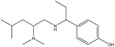 4-(1-{[2-(dimethylamino)-4-methylpentyl]amino}propyl)phenol Structure