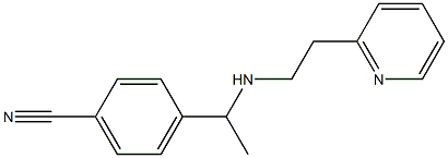  4-(1-{[2-(pyridin-2-yl)ethyl]amino}ethyl)benzonitrile