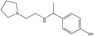 4-(1-{[2-(pyrrolidin-1-yl)ethyl]amino}ethyl)phenol Structure