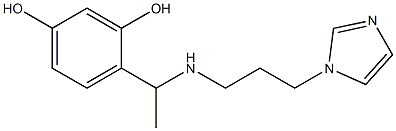 4-(1-{[3-(1H-imidazol-1-yl)propyl]amino}ethyl)benzene-1,3-diol,,结构式