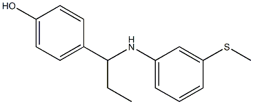  4-(1-{[3-(methylsulfanyl)phenyl]amino}propyl)phenol