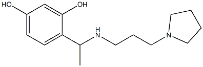 4-(1-{[3-(pyrrolidin-1-yl)propyl]amino}ethyl)benzene-1,3-diol