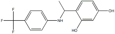 4-(1-{[4-(trifluoromethyl)phenyl]amino}ethyl)benzene-1,3-diol