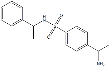 4-(1-aminoethyl)-N-(1-phenylethyl)benzene-1-sulfonamide