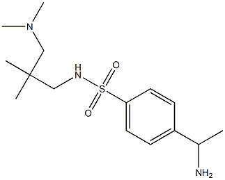 4-(1-aminoethyl)-N-{2-[(dimethylamino)methyl]-2-methylpropyl}benzene-1-sulfonamide