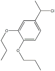 4-(1-chloroethyl)-1,2-dipropoxybenzene,,结构式