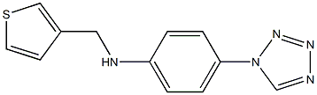 4-(1H-1,2,3,4-tetrazol-1-yl)-N-(thiophen-3-ylmethyl)aniline Struktur