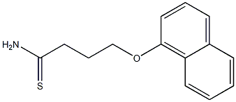 4-(1-naphthyloxy)butanethioamide Structure