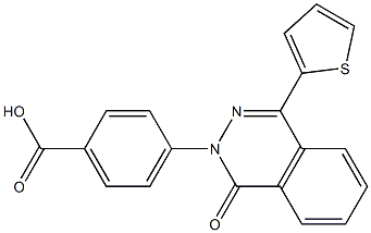 4-(1-oxo-4-thien-2-ylphthalazin-2(1H)-yl)benzoic acid,,结构式