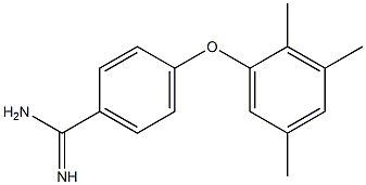 4-(2,3,5-trimethylphenoxy)benzene-1-carboximidamide 结构式