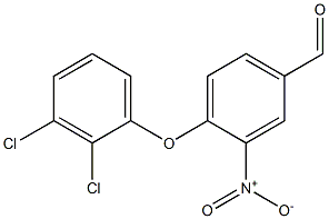 4-(2,3-dichlorophenoxy)-3-nitrobenzaldehyde 化学構造式