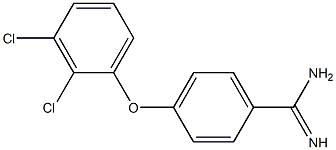 4-(2,3-dichlorophenoxy)benzene-1-carboximidamide Structure